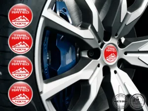 Jeep Insignias Bombadas Pegatinas de Aro de Lujo